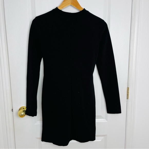 Ardene Flane Mini Black Dress - Picture 2 of 3